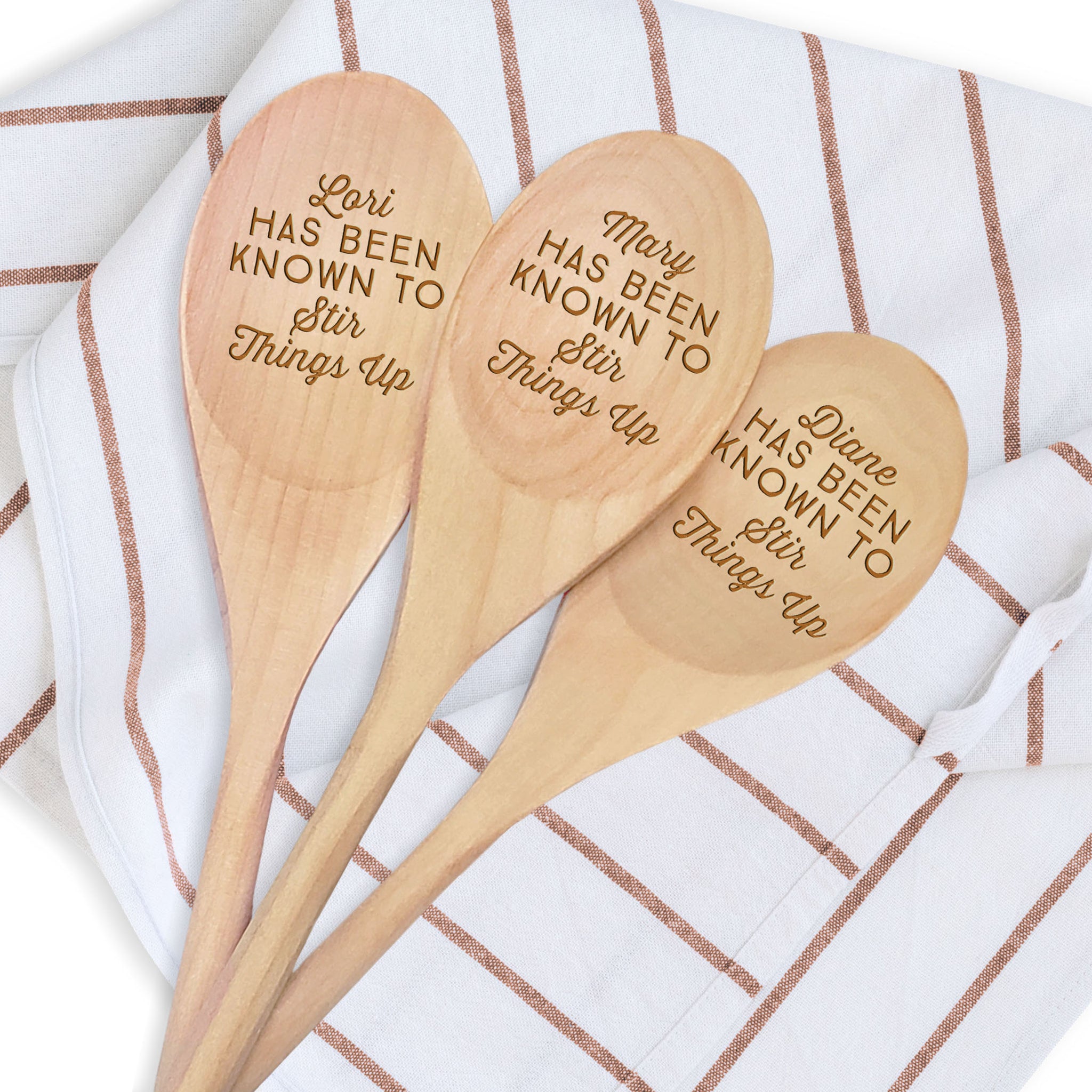Personalized Funny Wooden Spoon Setcustom Kitchen 