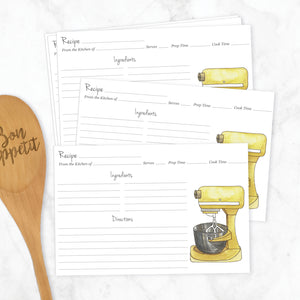 Stand Mixer Recipe Cards