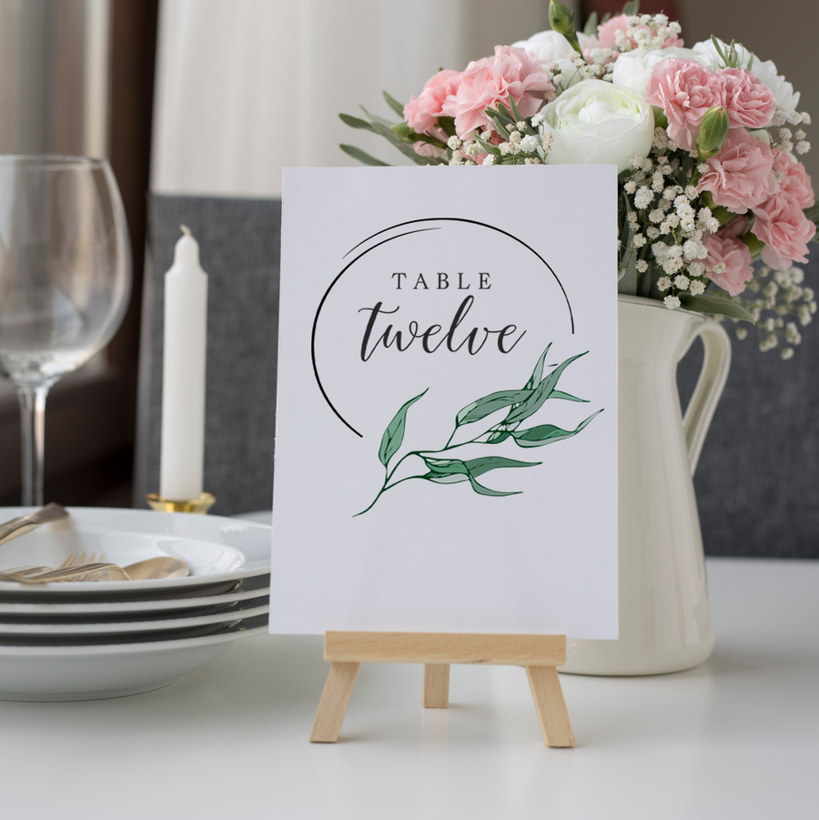 Wedding Table Signs