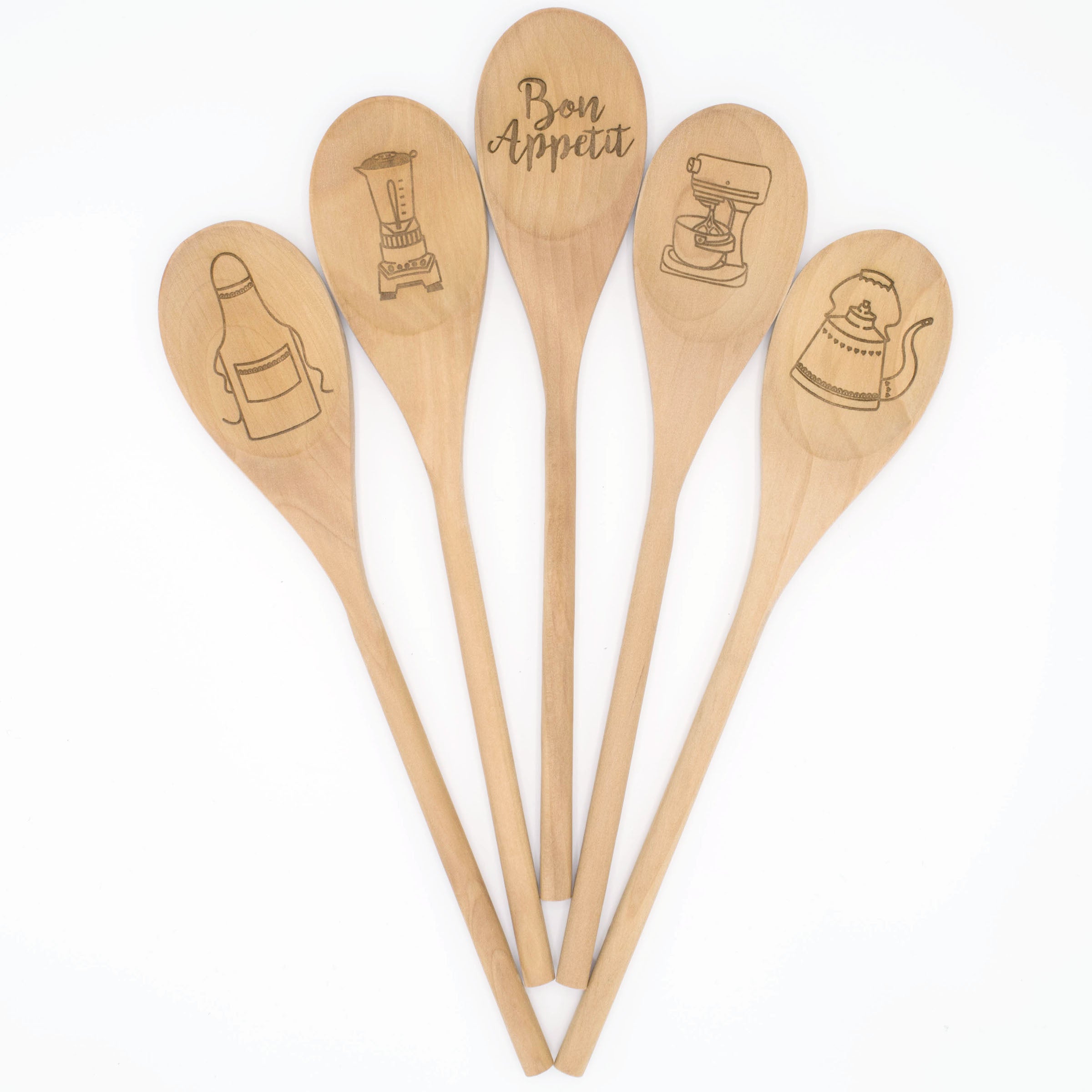 Gift For Baker - Personalized Spoon Stand Mixer Illustrated Design ...