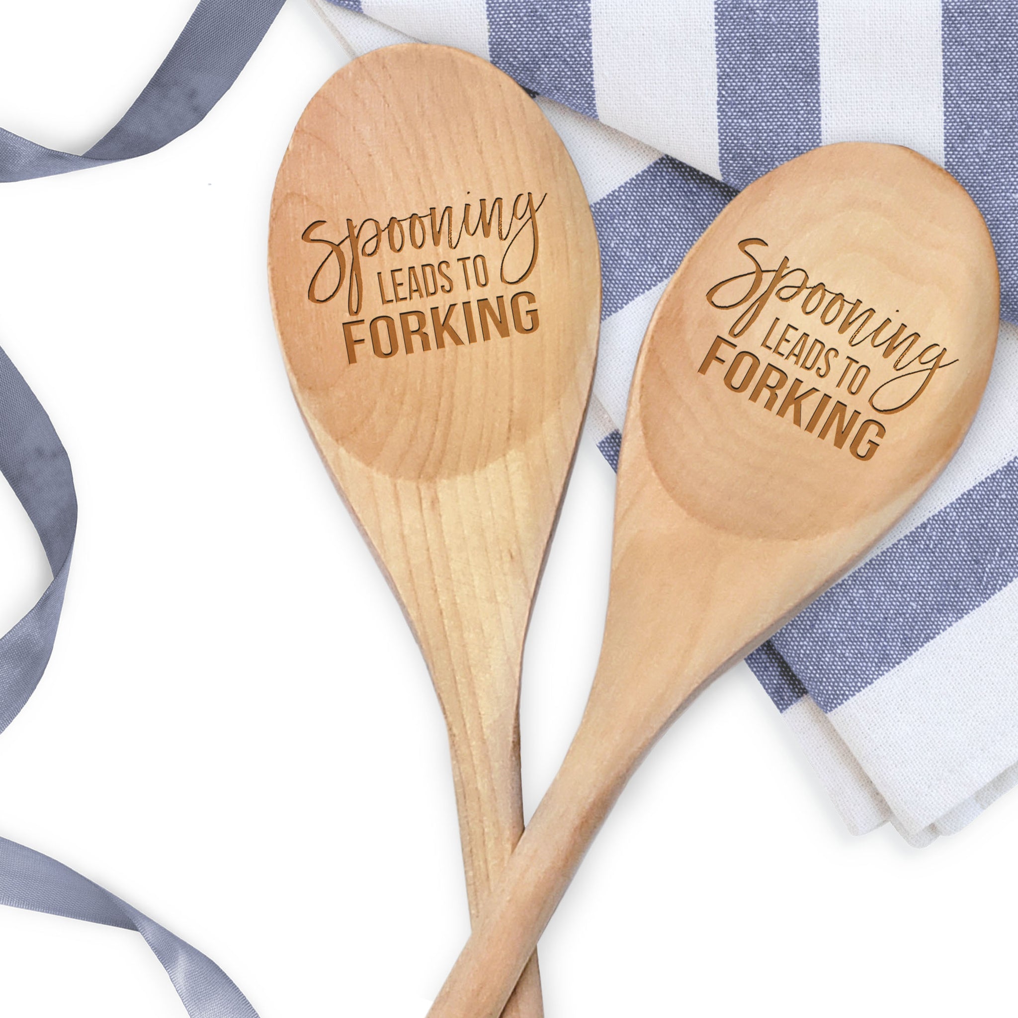 Funny Kitchen Utensil - Spooning Leads to Forking Spoon